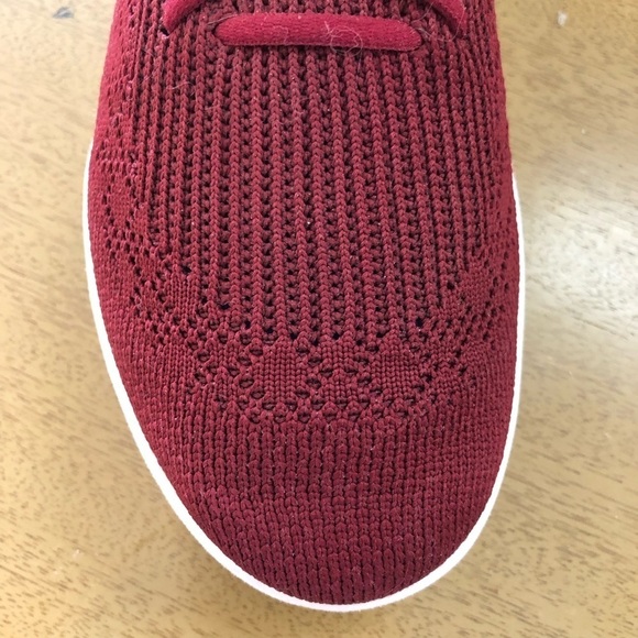 Fitflop uberknit slip on high top sneakers dark red Size 8 - Picture 7 of 10